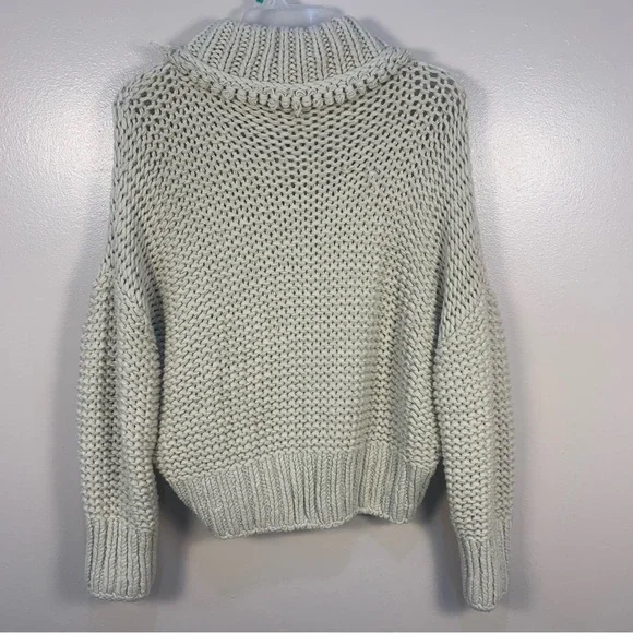 Free People My Only Sunrise Chunky Open Cable Knit Oversized Slouchy Sweater - Picture 15 of 16